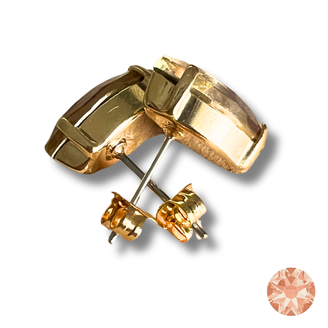 OCTAGON STUD EARRINGS | PEACHY