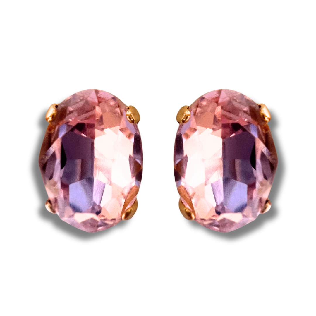 OVAL STUD EARRINGS | MARSHMALLOW