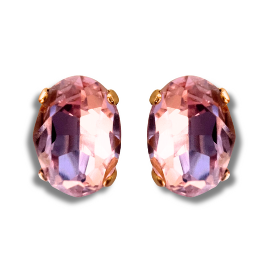 OVAL STUD EARRINGS | MARSHMALLOW