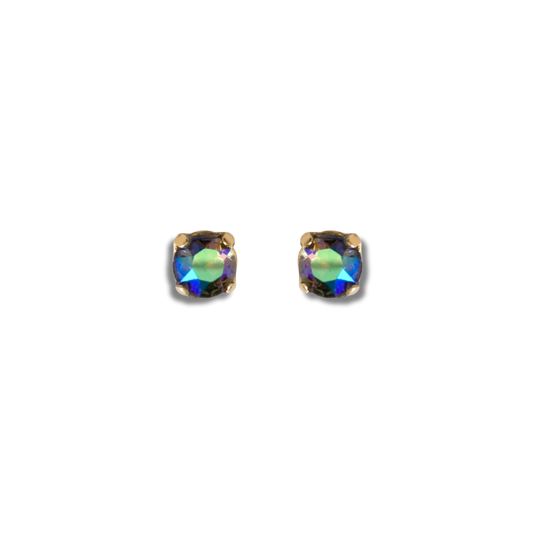 ROUND SMALL STUD EARRINGS | PARADISE SHINE