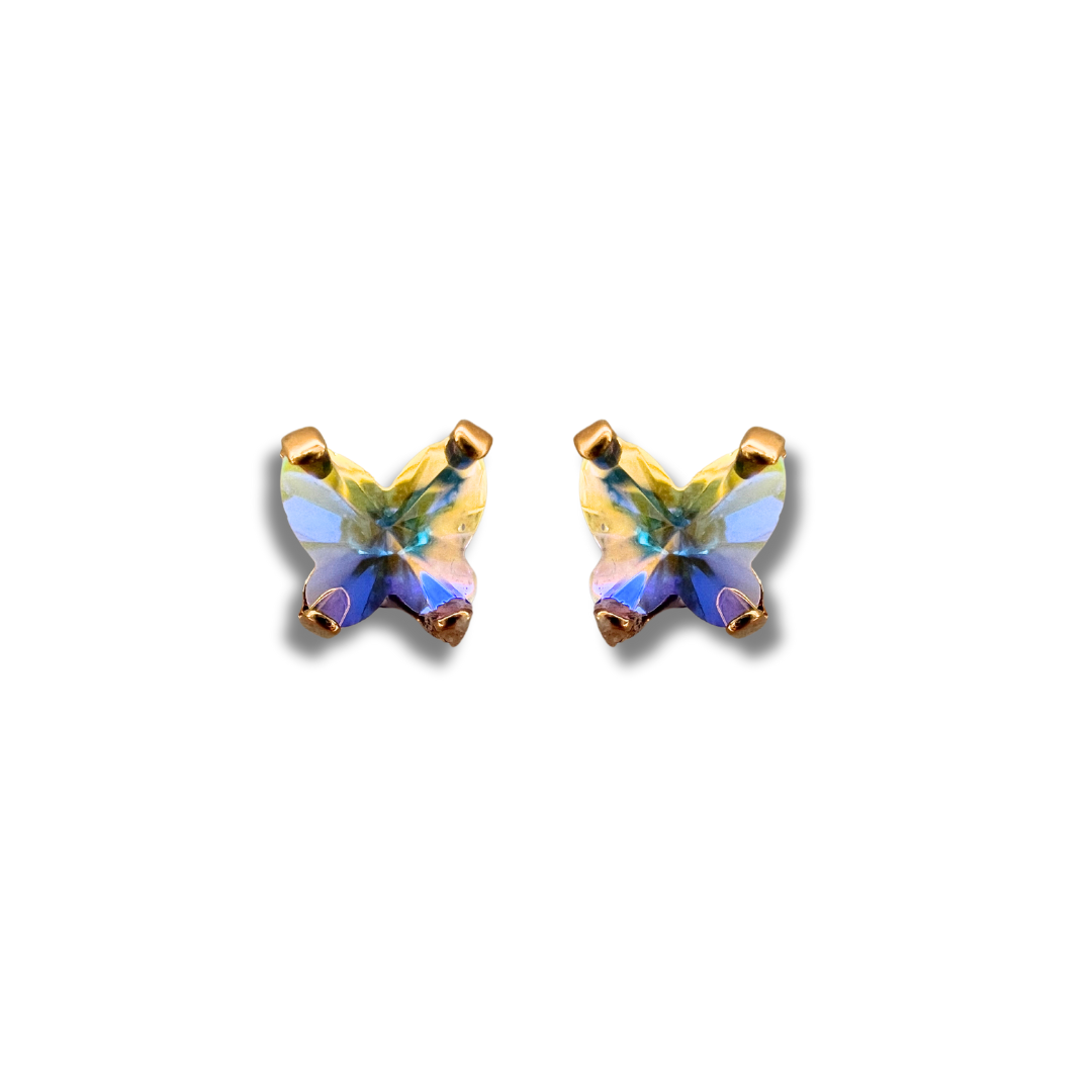 BUTTERFLY STUD EARRINGS | SHIMMER