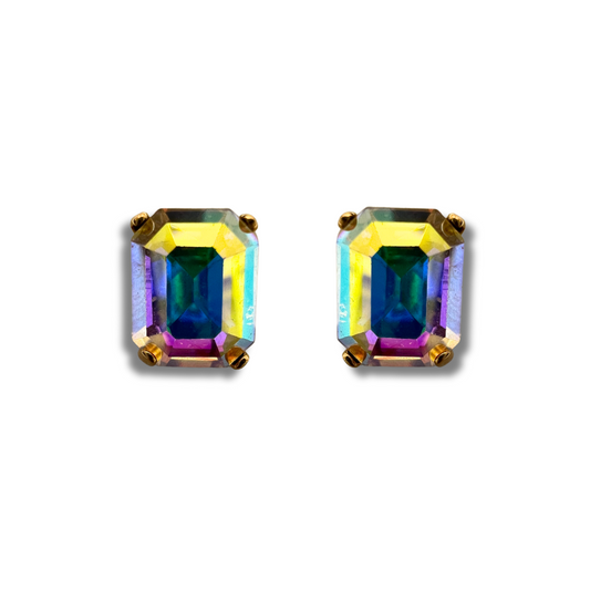 OCTAGON STUD EARRINGS | SHIMMER