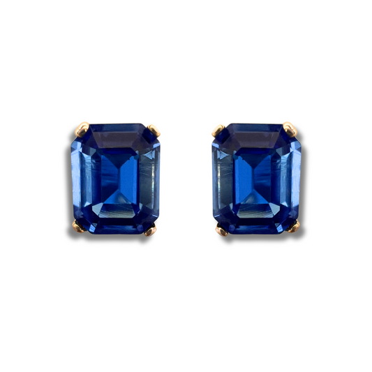 OCTAGON STUD EARRINGS | ELECTRIC