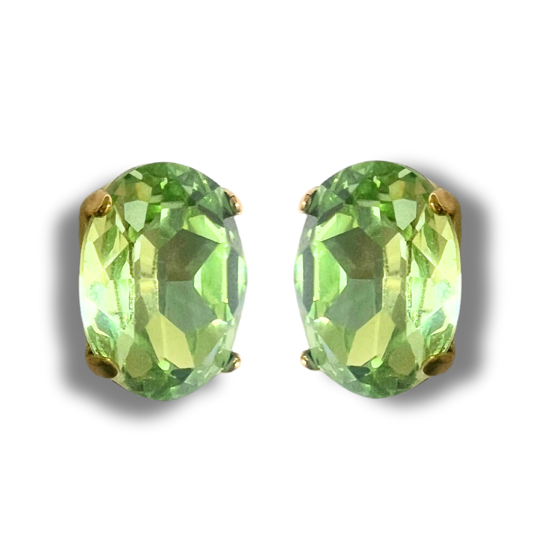 OVAL STUD EARRINGS | MINT