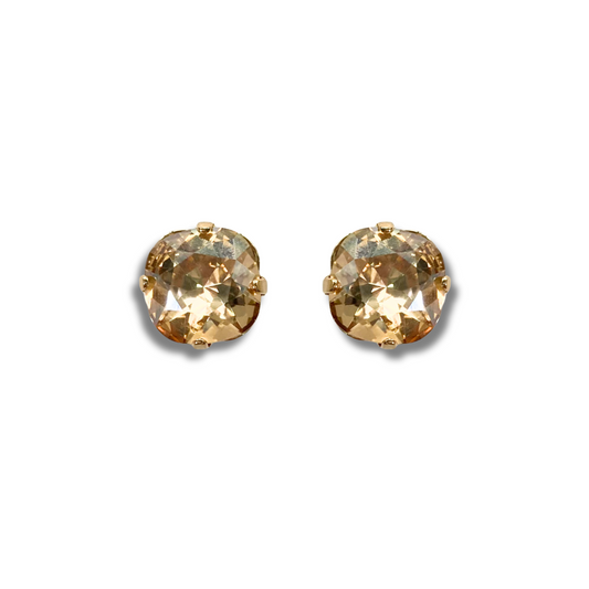 SQUARE STUD EARRINGS | GOLDEN SHADOW