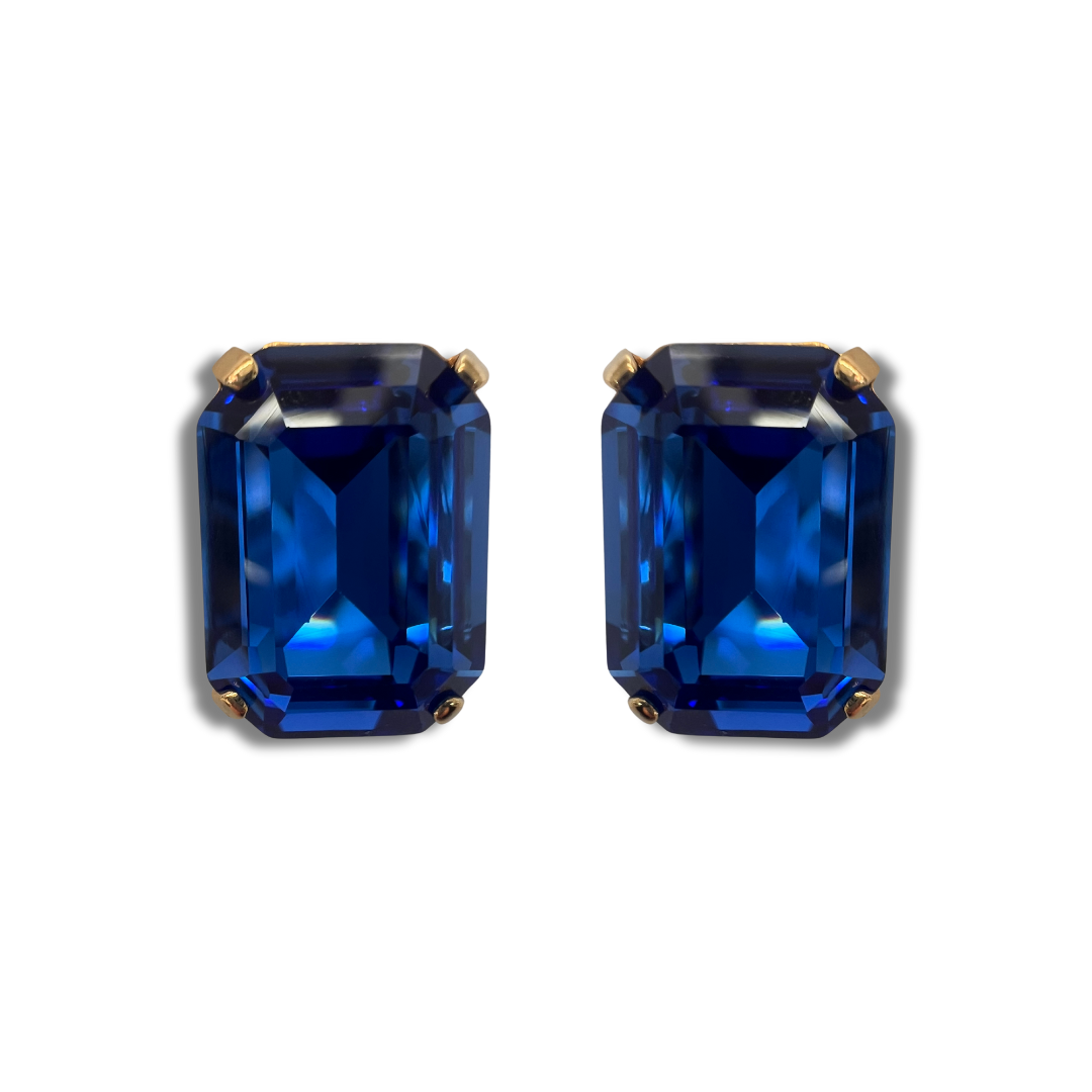 OCTAGON STUD EARRINGS | ELECTRIC