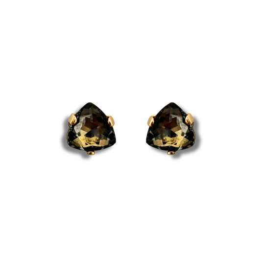 TRILLION STUD EARRINGS | BLACK DIAMOND