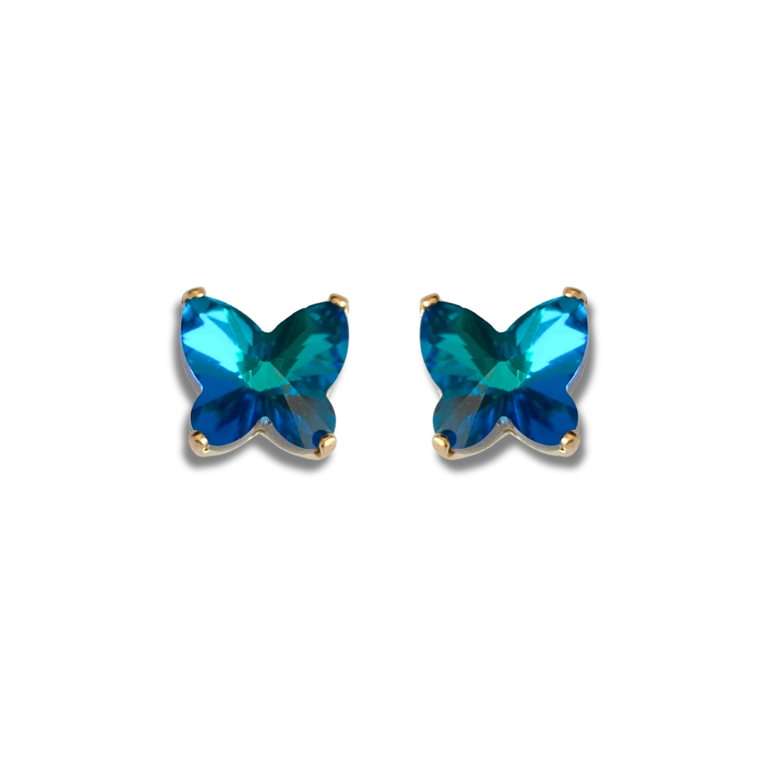 BUTTERFLY STATEMENT STUD EARRINGS | OCEAN