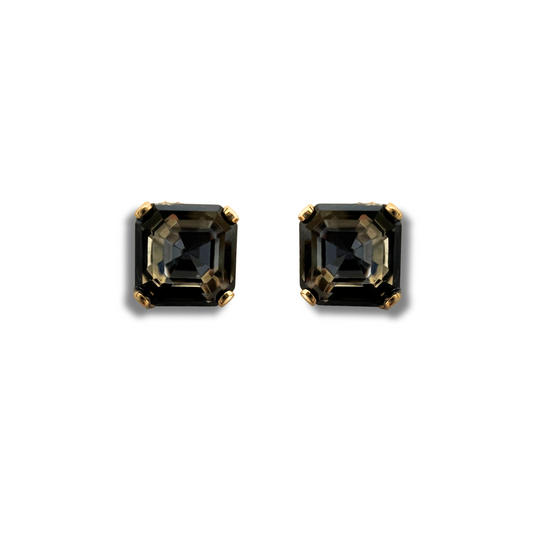 IMPERIAL STUD EARRINGS | BLACK DIAMOND