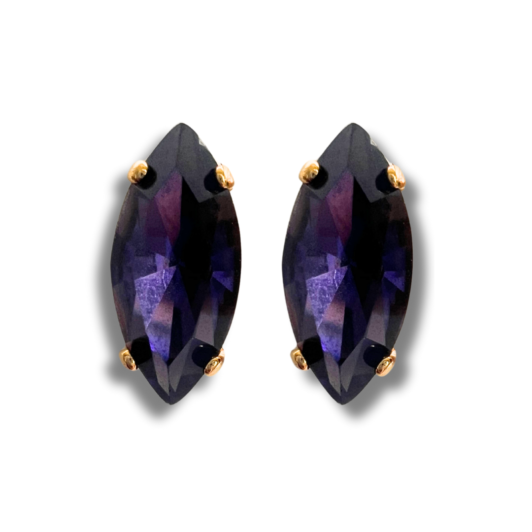 NAVETTE STUD EARRINGS | VELVET