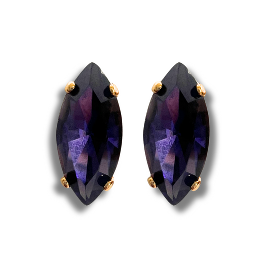 NAVETTE STUD EARRINGS | VELVET