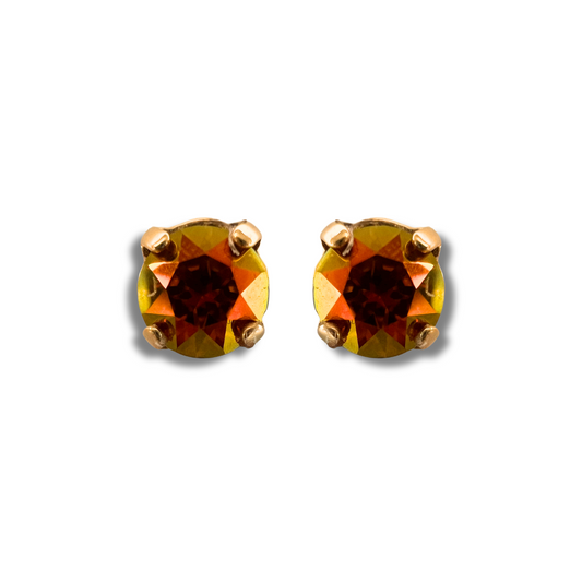 ROUND STUD EARRINGS | VOLCANIC