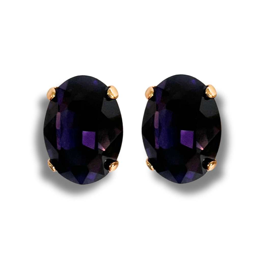 OVAL STUD EARRINGS | VELVET