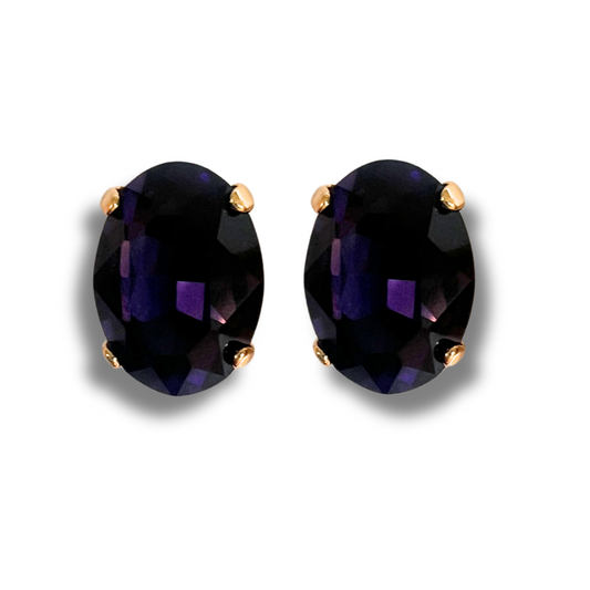 OVAL STUD EARRINGS | VELVET
