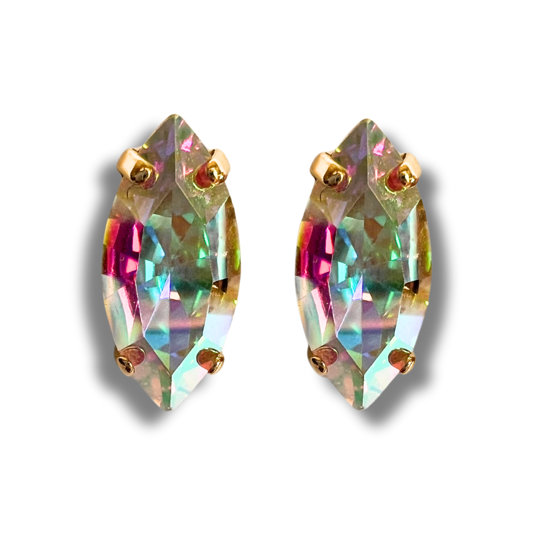 NAVETTE STUD EARRINGS | SHIMMER
