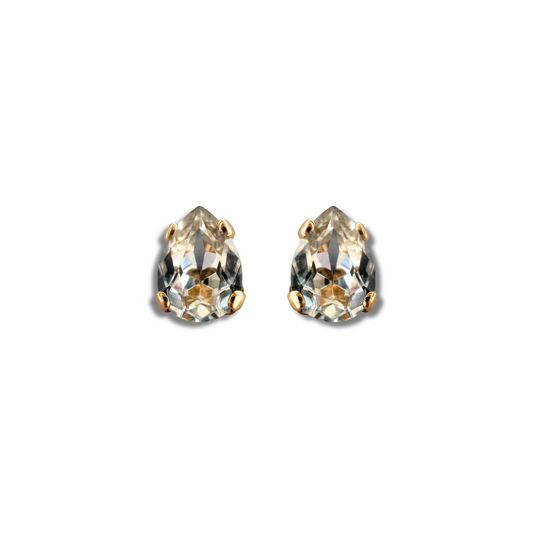 PEAR STUD EARRINGS | CRYSTAL