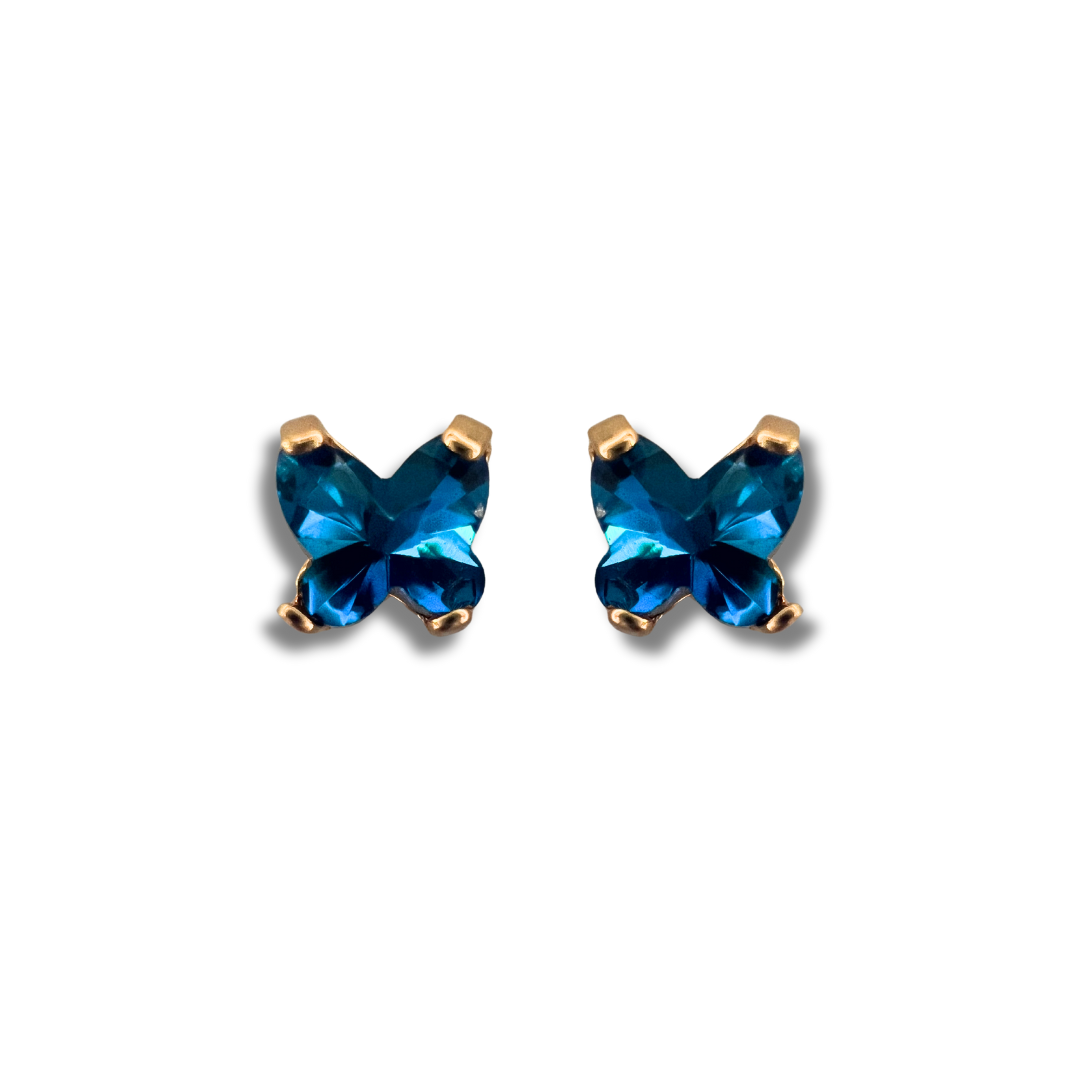 BUTTERFLY STUD EARRINGS | OCEAN