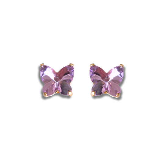 BUTTERFLY STATEMENT STUD EARRINGS | LAVENDER HAZE