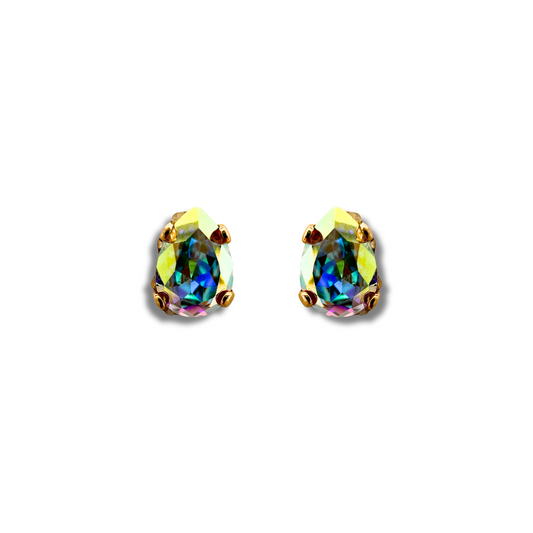 PEAR STUD EARRINGS | SHIMMER