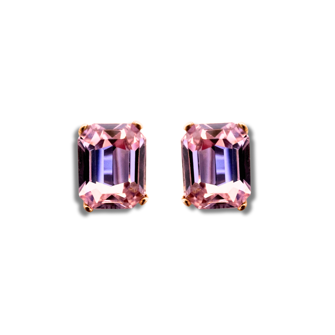OCTAGON STUD EARRINGS | MARSHMALLOW