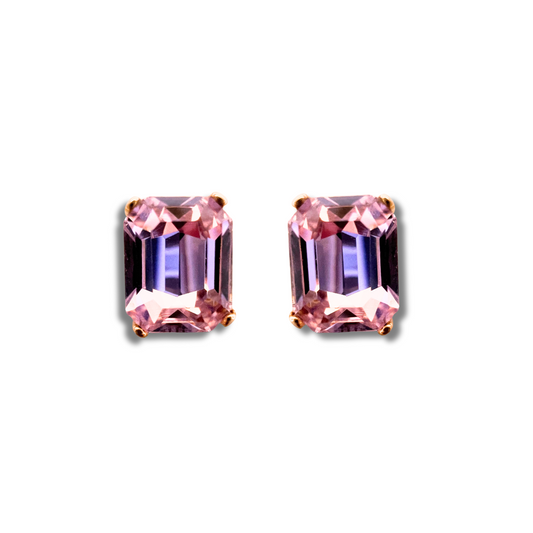 OCTAGON STUD EARRINGS | MARSHMALLOW