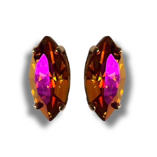 NAVETTE STUD EARRINGS | SUNRISE