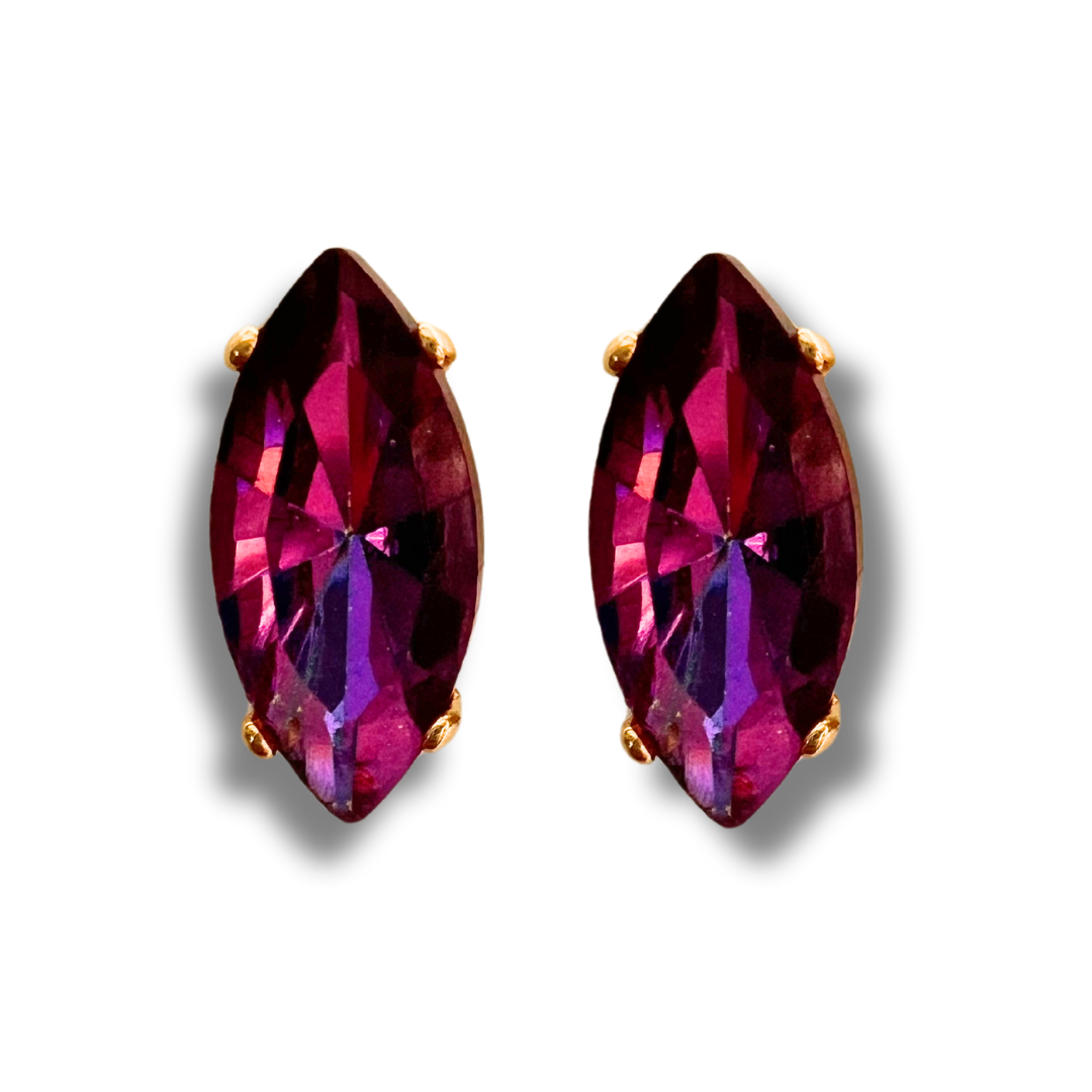 NAVETTE STUD EARRINGS | MALIBU