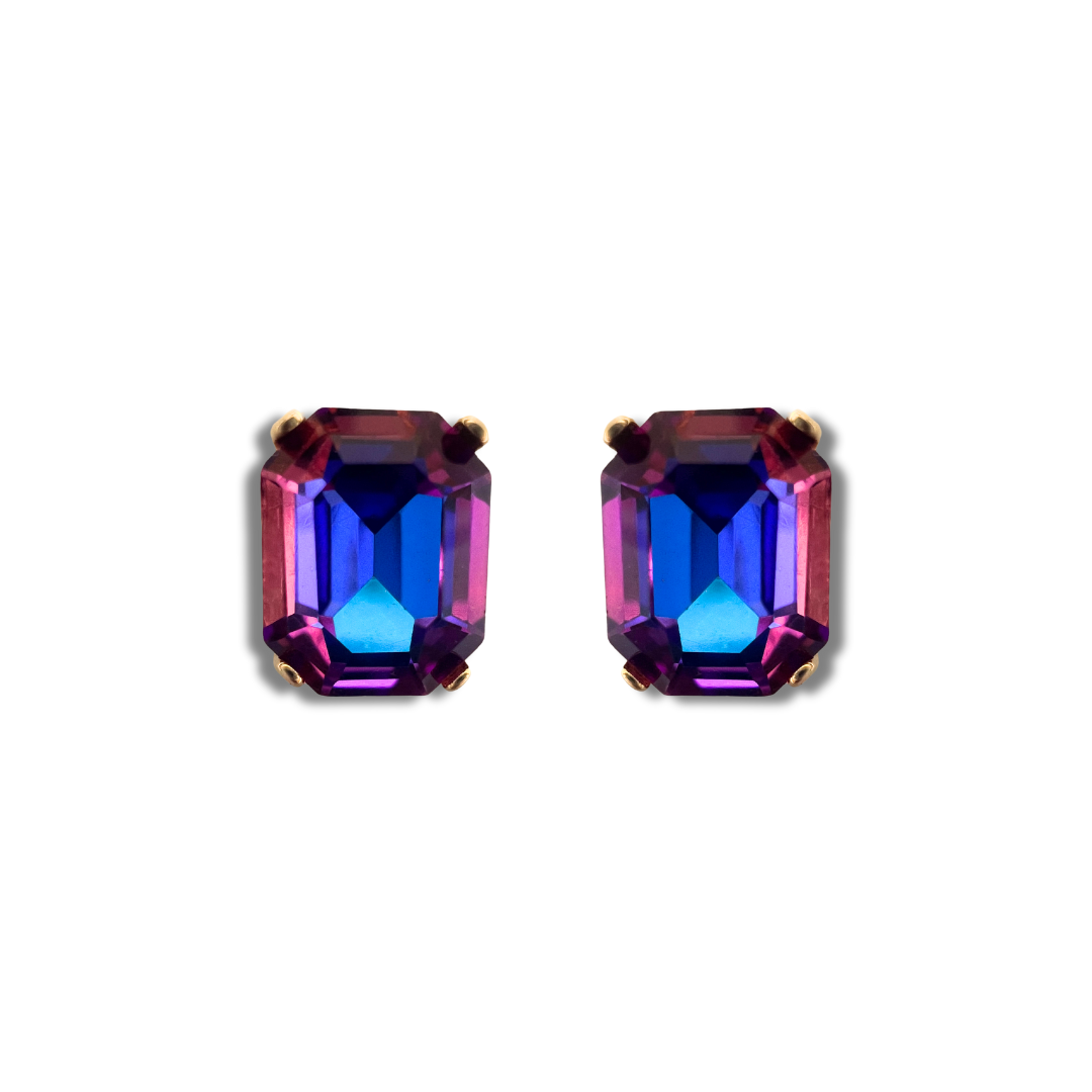 OCTAGON STUD EARRINGS | MAJESTIC