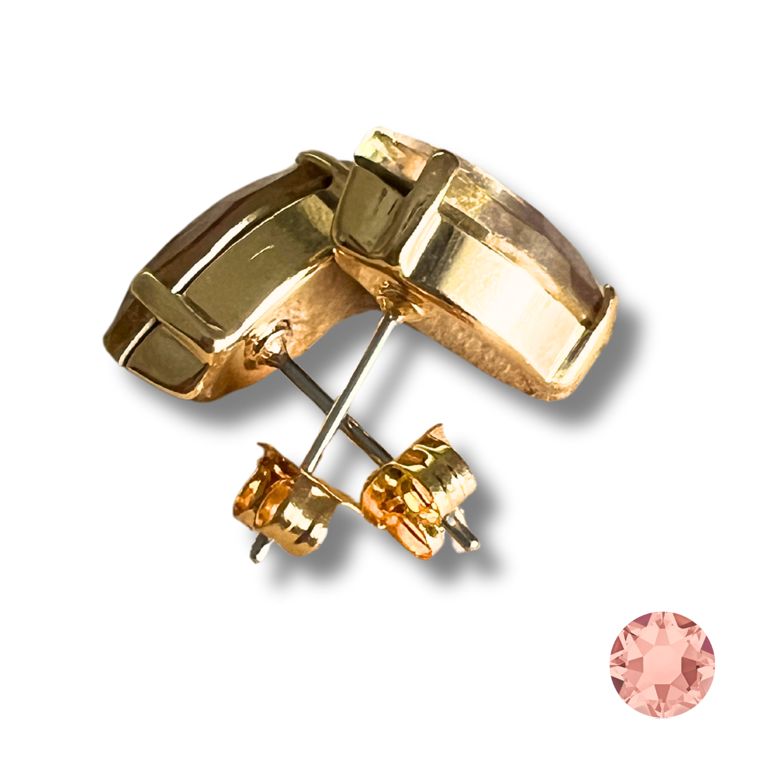 OVAL STUD EARRINGS | PEACHY