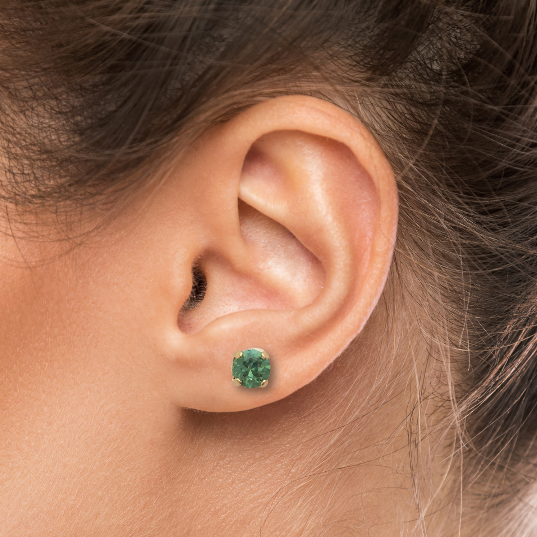 ROUND SMALL STUD EARRINGS | ERINITE